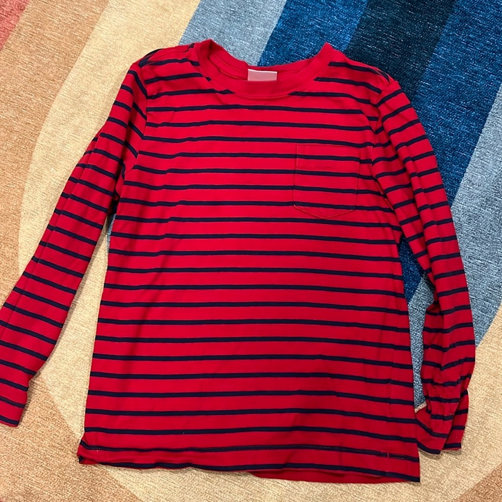 Red/Navy Striped Shirt